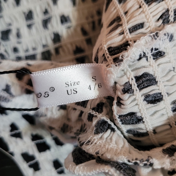 R.Vivimos NWT black/white polka dot maxi dress Size 4/6 - Picture 9 of 9